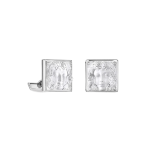 Aréthuse cufflinksClear crystal, palladium finishing