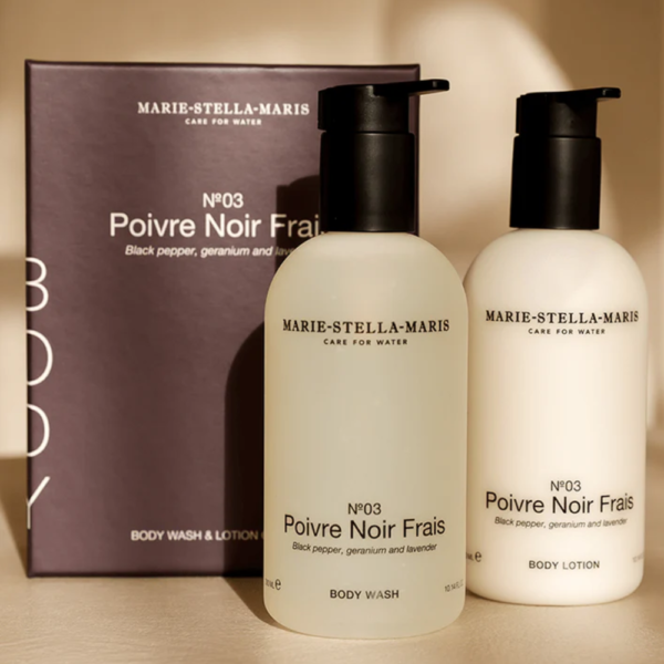 Body Gift Set Poivre Noir Frais 2 x 300 ml Soft Touch