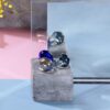 Cabochon Ring Cap Ferrat blue crystal - Image 3