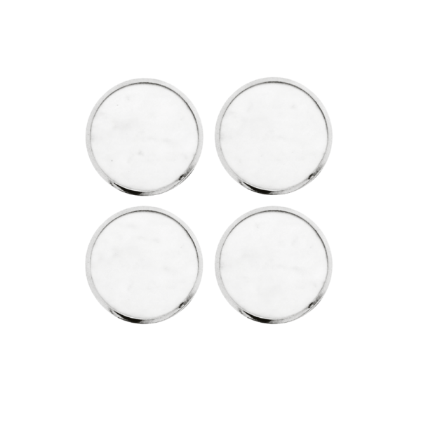 Coasters - White Marble