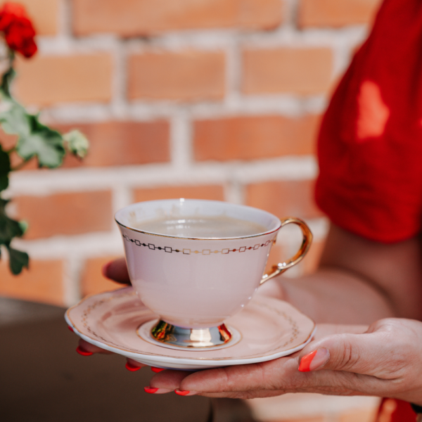 Cup with saucer - Anima Cielo Rosa