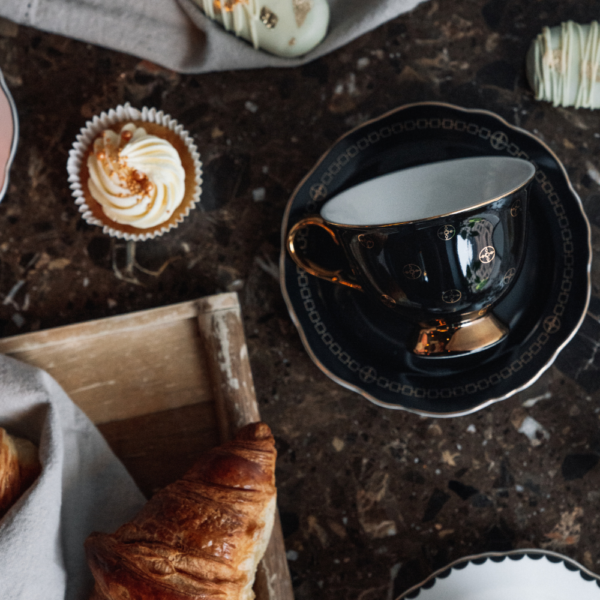 Cup with saucer - Anima Gemella Nero