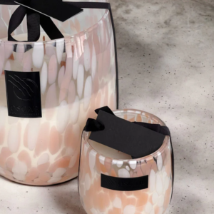 Candle Spotted Apricot White