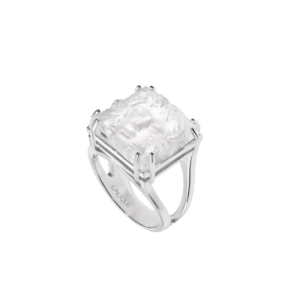 Aréthuse Ring Clear crystal, silver