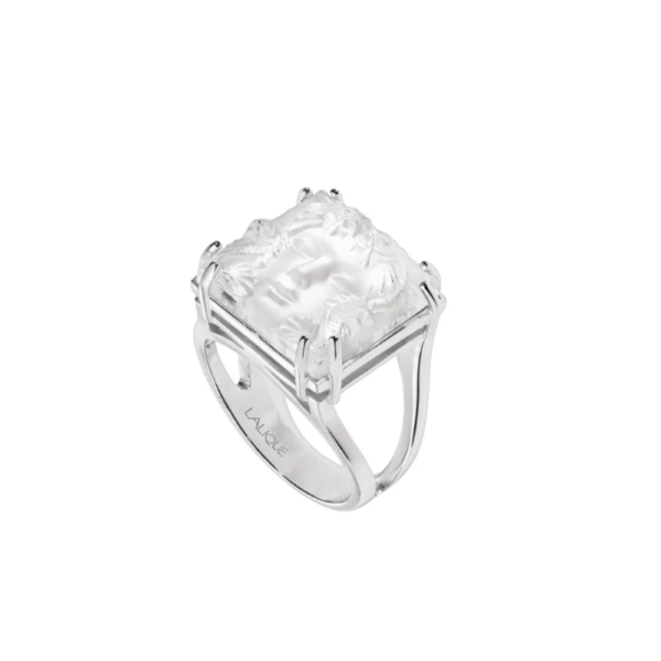 Aréthuse Ring Clear crystal, silver