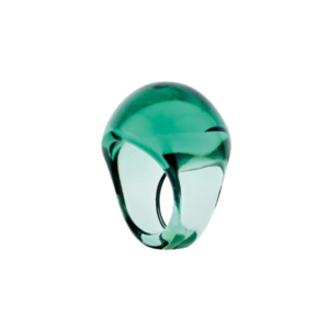 Cabochon Ring Deep green crystal