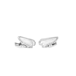 Victoire mascottes cufflinks Clear crystal, palladium finishing