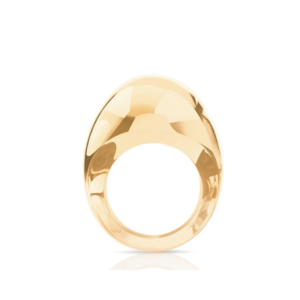 Cabochon Ring Gold luster crystal