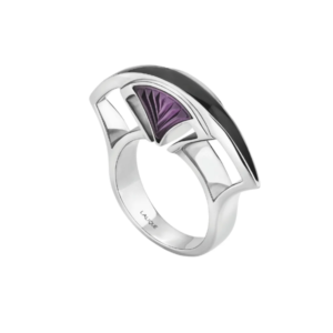 Larcade Ring Dusk purple crystal, silver