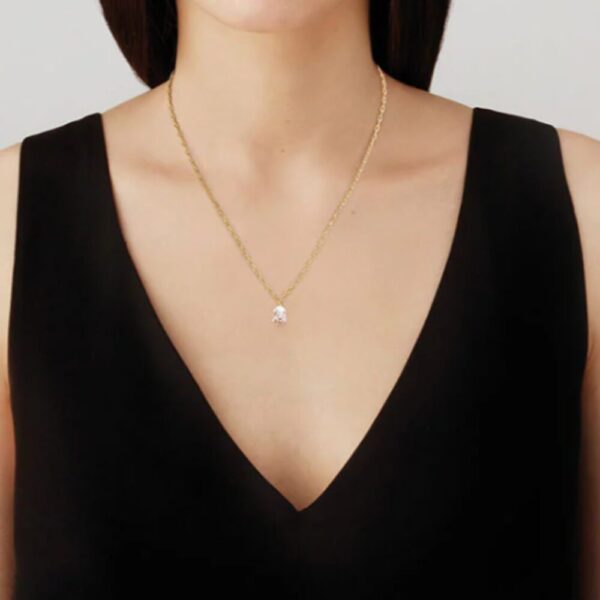 Muguet Necklace Clear crystal, vermeil