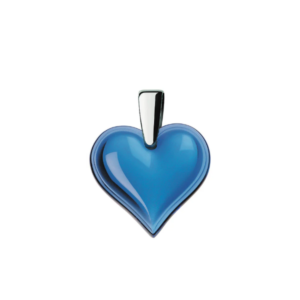 Amoureuse Beaucoup Pendant Sapphire blue crystal, silver