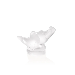 2 Lovebirds small sculpture Clear crystal