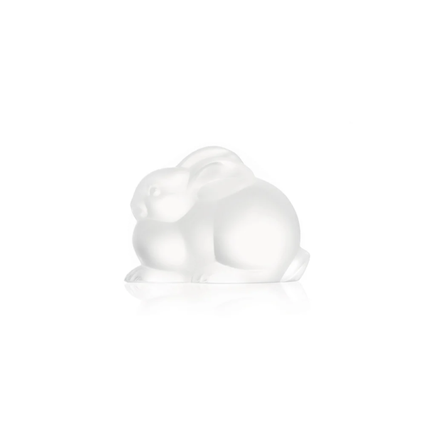 Resting Rabbit sculpture Clear crystal