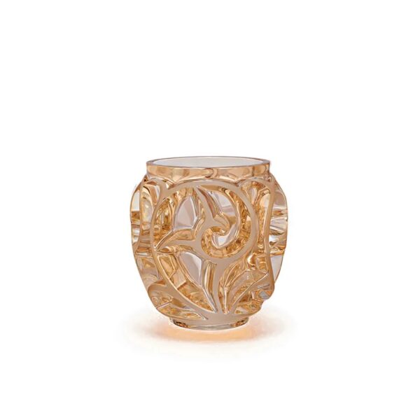 Tourbillons small vase Gold luster crystal, small size