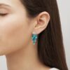Terramineral Earrings Blue Persepolis crystal, silver - Image 2