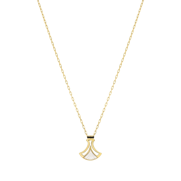 Larcade Necklace Clear crystal, 18k gold plated
