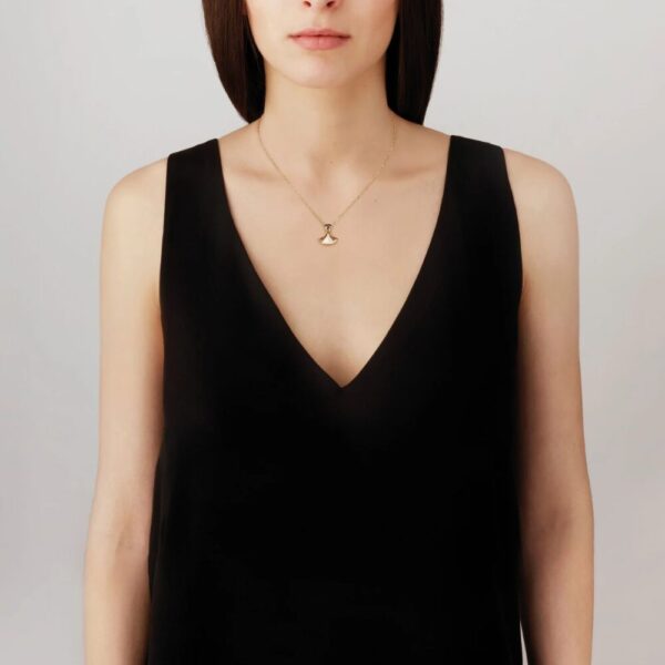 Larcade Necklace Clear crystal, 18k gold plated