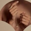 Larcade Necklace Clear crystal, 18k gold plated - Image 2