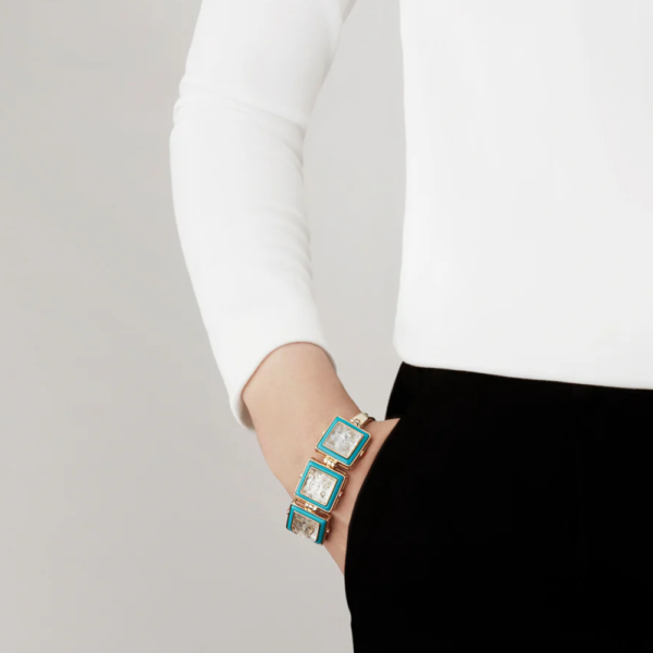 Bracelet Aréthuse Clear crystal, vermeil