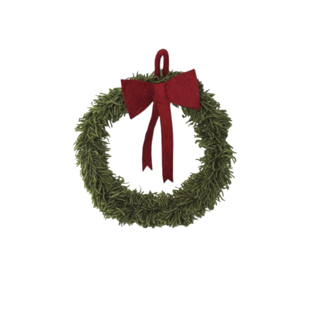 Big Wreath w/Red Bow w/Hanger