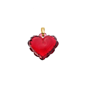 Souffle D'Amour Pendant Red Crystal, 18K Yellow Gold Plated