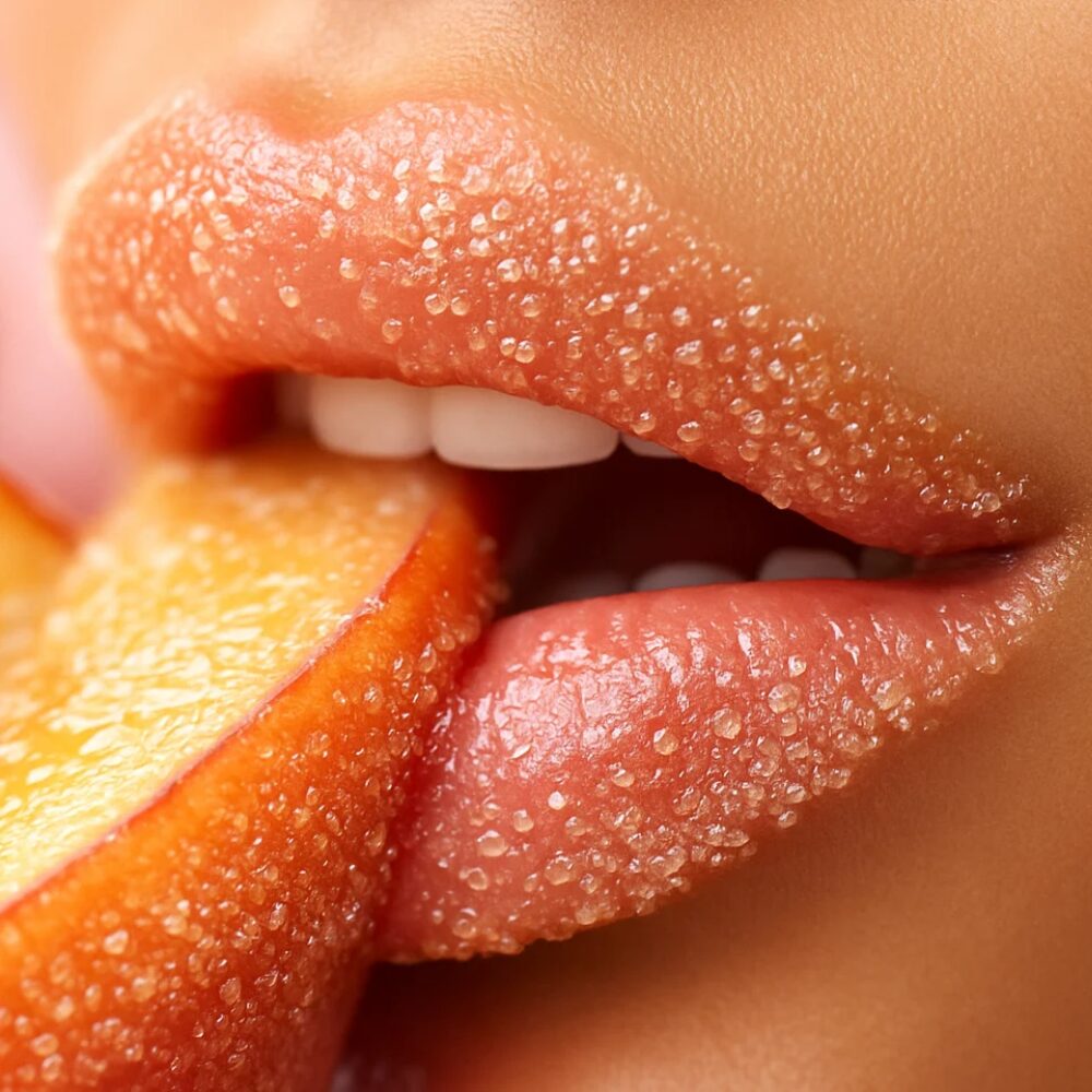 KISS MY PEACH Peach Lip Scrub