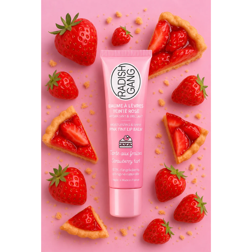 STRAWBERRY TART Moisturizing Lip Balm Pink